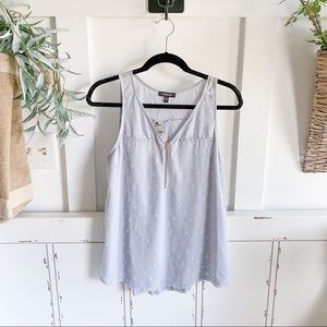 Grey tank blouse
